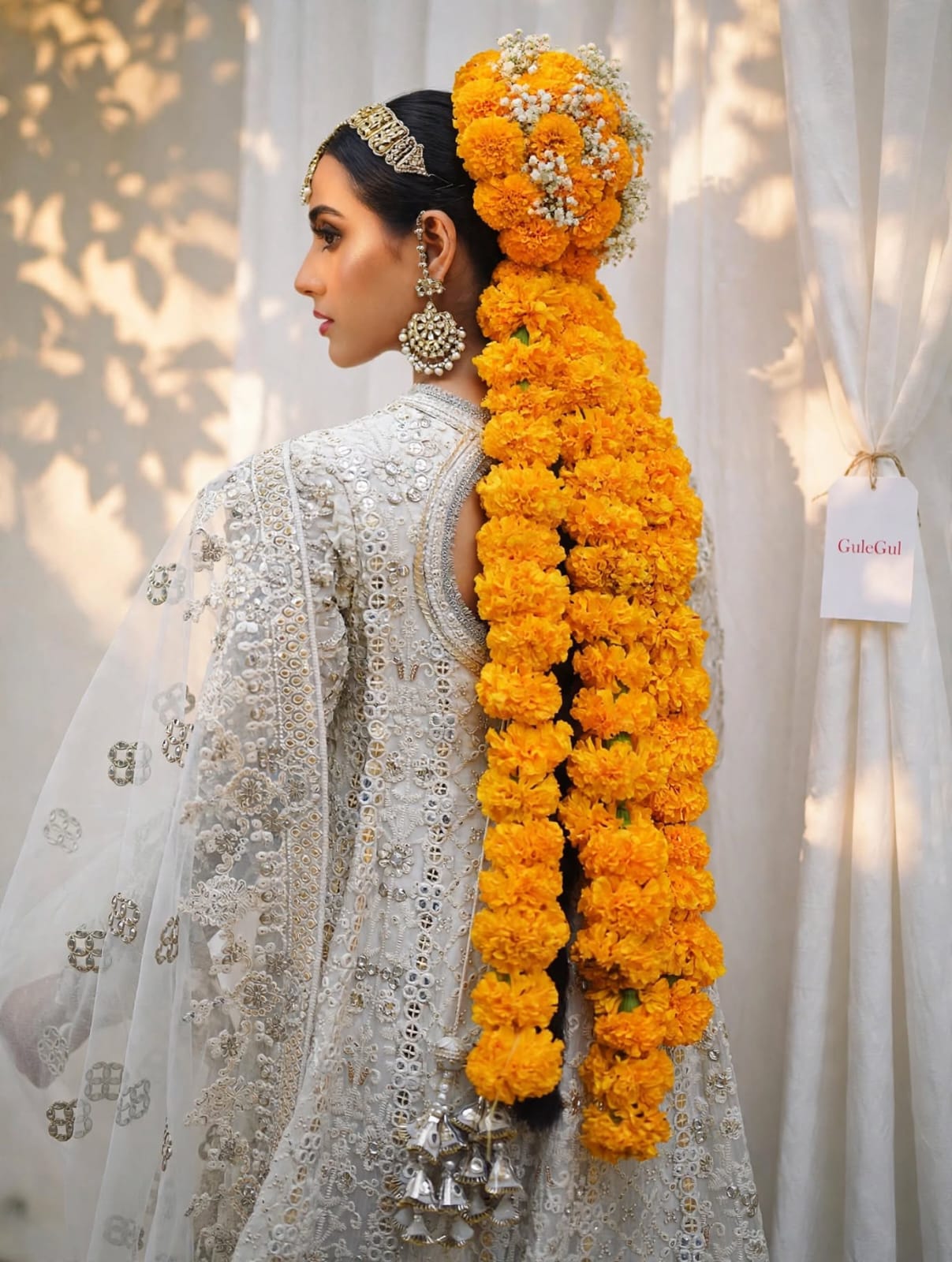 Luxury Marigold Hair Gajra — GuleGul Flowers