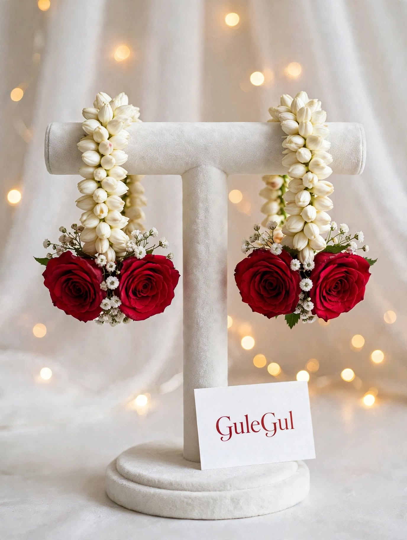 Red Rose Jasmine Tassel Gajra — GuleGul Flowers