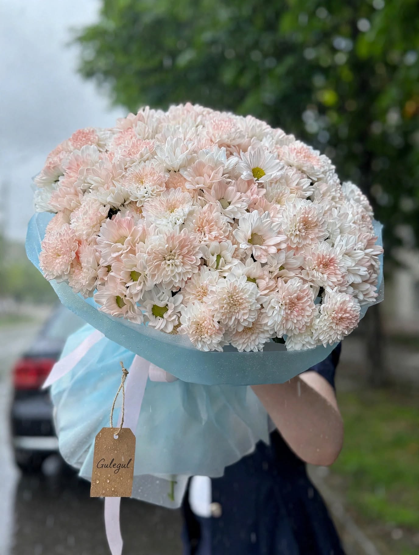 Pink Chrysanthemum Bouquet — GuleGul Flowers
