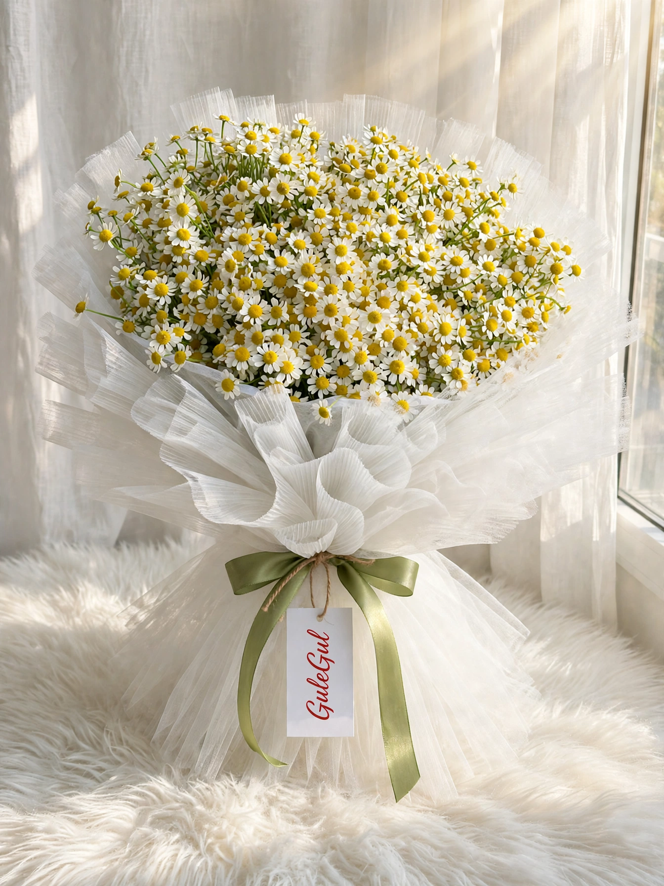 White Daisy Bouquet — GuleGul Flowers