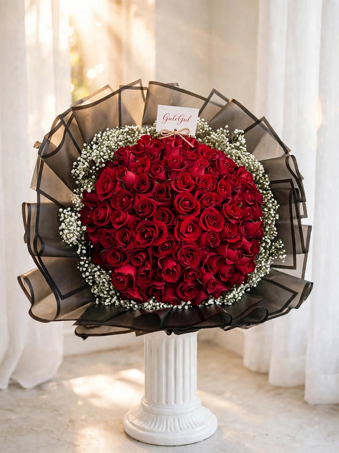Grand Red Rose Bouquet — GuleGul Flowers