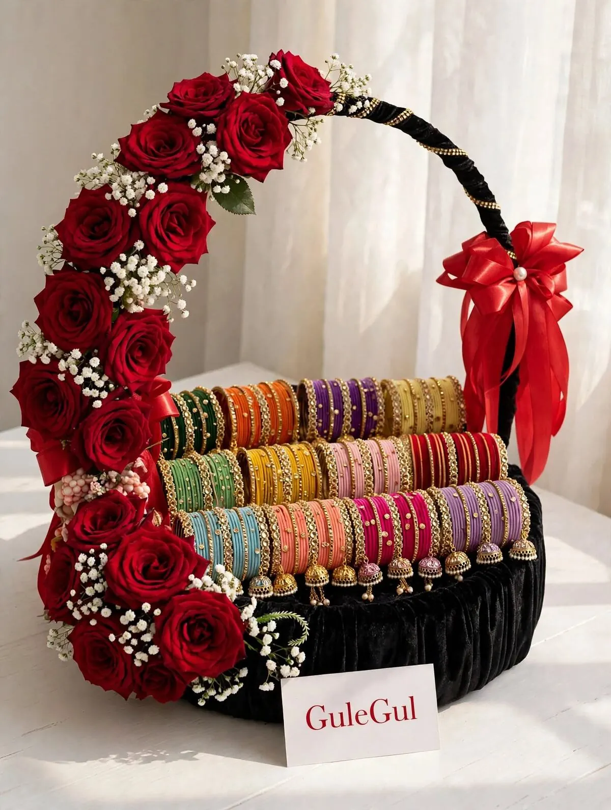 Bangle Bouquet with Red Rose