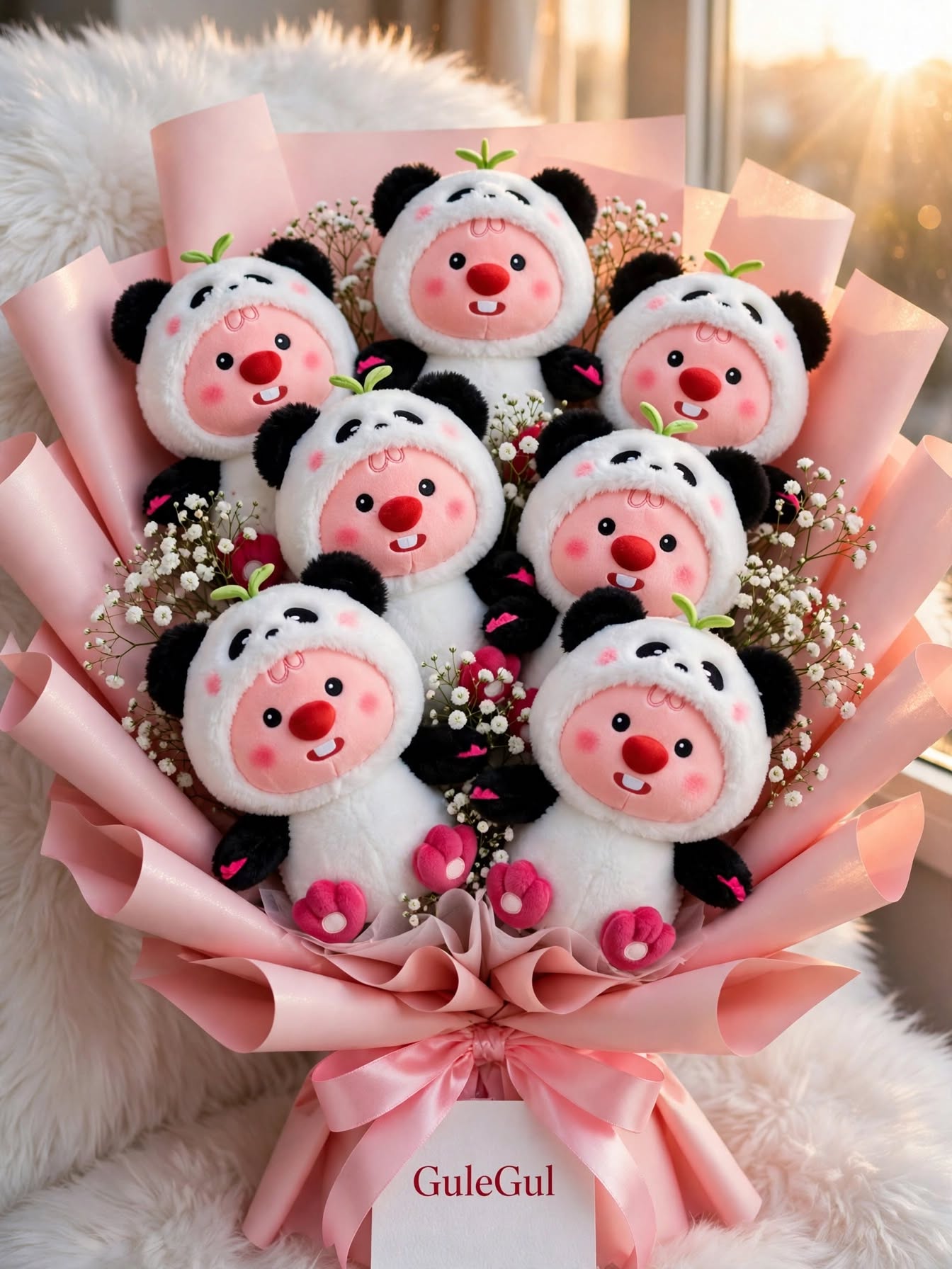 Teddy Bear Bouquet Panda — GuleGul Flowers