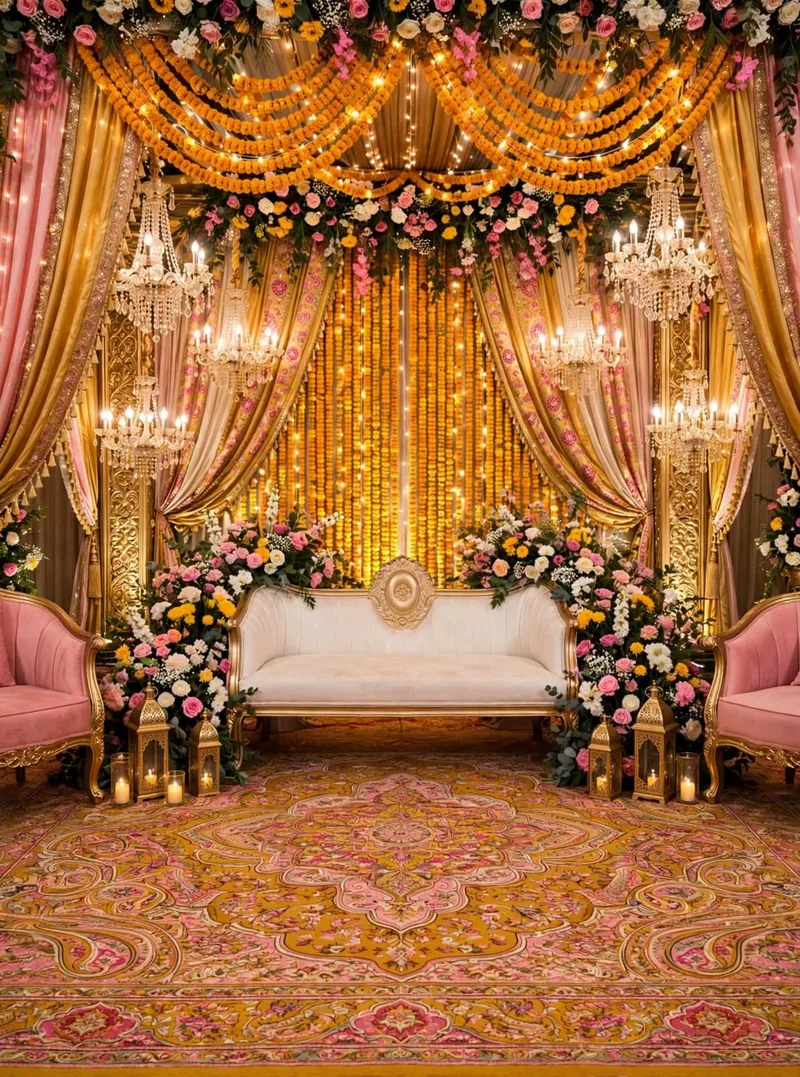 Mehndi & Mayun Decor in Lahore by GuleGul Flowers